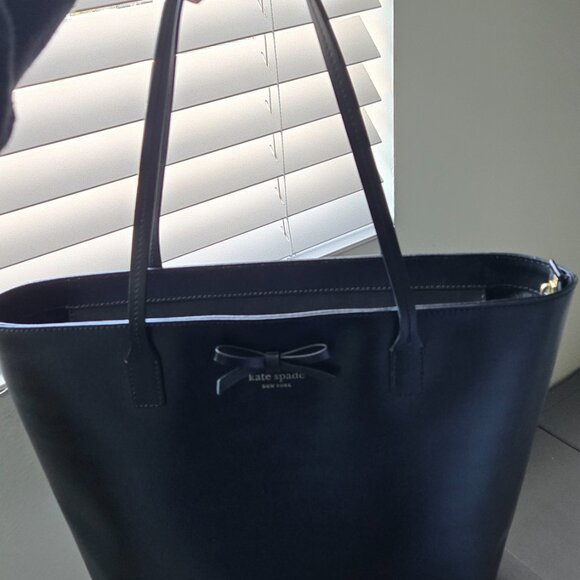 Kate Spade New York Sawyer Street Large Black Leather Tote - Picture 9 of 9